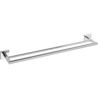 Sapho X-SQUARE dvojitý držák ručníků 650x120mm, chrom XQ404