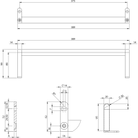 GSI NORM držák ručníků 42cm, chrom PANM42