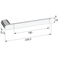 Sapho FLORI držák ručníků otevřený, bílá mat RF006/14