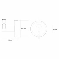 Sapho X-ROUND GOLD dvojháček, zlato mat XR202GB