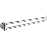 Aqualine SAMBA dvojitý držák ručníků otočný 450mm, chrom SB121