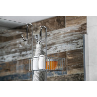 Aqualine CHROM LINE police do sprchy závěsná, 220x700x200 mm, chrom 37007