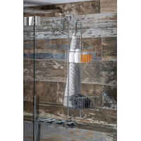 Aqualine CHROM LINE police do sprchy závěsná, 220x700x200 mm, chrom 37007