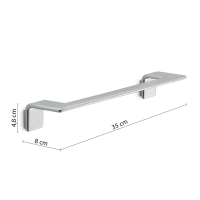 Gedy IL GIGLIO držák ručníků 350x80mm, chrom A9213513