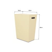 KOH-I-NOOR ECO PELLE koš na prádlo 43x48x26cm, krémová 2462CR