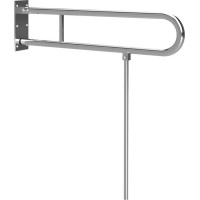 Sapho HANDICAP madlo sklopné s opěrnou nohou 813mm, nerez lesk XH523