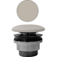 GSI GSI umyvadlová výpust 5/4“, neuzavíratelná, tl.5-65 mm, keramická krytka, creta mat PVC08