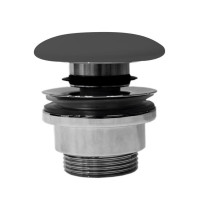 GSI GSI umyvadlová výpust 5/4“, click-clack, keramická zátka, černá mat PCS26