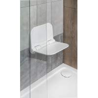Aqualine DINO sklopné sedátko do sprchového koutu, 37, 5x29, 5cm, bílá DI82