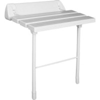 Ridder HANDICAP sklopné sedátko do sprchového koutu s podpěrou, 51x23cm, bílá A0020301