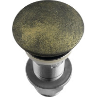 Sapho Umyvadlová výpust 5/4“, click-clack, betonová zátka, zlato FG918