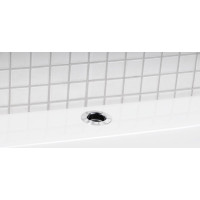 Sapho Sprchová průchodka na okraj vany včetně hadice F1/2"-M3/8", kulatá, chrom 1205-04
