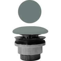 GSI GSI umyvadlová výpust 5/4“, neuzavíratelná, tl.5-65 mm, keramická krytka, agave mat PVC04