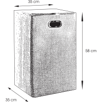 Gedy Koš na prádlo 35x58x35cm, hnědá LA3829
