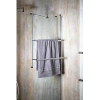 Sapho Závěsný držák ručníků na sprchovou zástěnu 600x730x125mm, chrom 1301-09