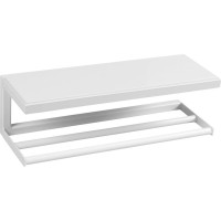 Sapho SKA nástěnná police 450x140x160mm, bílá mat s bílou MDF deskou SKA411