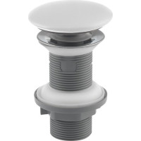 Isvea Umyvadlová výpust 5/4“, click-clack, keramická zátka, tl.20-70mm, bílá mat 38TP0166I