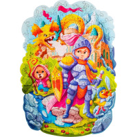 WOODLIKA Dřevěné puzzle Statečný rytíř 120 dílků