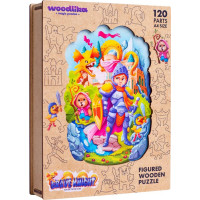 WOODLIKA Dřevěné puzzle Statečný rytíř 120 dílků