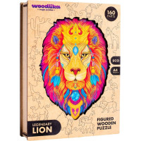 WOODLIKA Dřevěné puzzle Tajemný lev 160 dílků