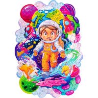WOODLIKA Dřevěné puzzle Vesmírný dobrodruh 120 dílků