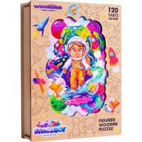 WOODLIKA Dřevěné puzzle Vesmírný dobrodruh 120 dílků