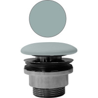 GSI GSI umyvadlová výpust 5/4“, neuzavíratelná, tl.5-65 mm, keramická krytka, ghiaccio mat PVC15