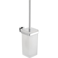 METAFORM AIDA WC štětka závěsná, mléčné sklo, chrom AI008
