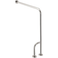 Sapho HANDICAP opěrné madlo LEVÉ 800x850mm, nerez lesk XH526