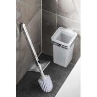 Gedy SAMOA WC štětka závěsná, mléčné sklo, chrom A83313