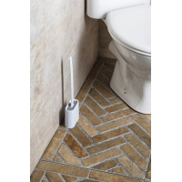 Aqualine WC silikonová štětka závěsná/na postavení, bílá TF010