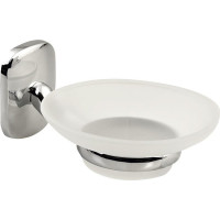Aqualine RUMBA mýdlenka, mléčné sklo, chrom RB102