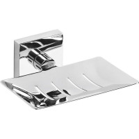 Sapho X-SQUARE mýdlenka obdélníková s otvory, chrom XQ800