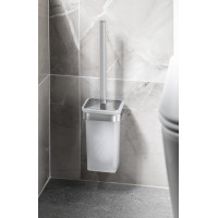 Gedy SAMOA WC štětka závěsná, mléčné sklo, chrom A83313