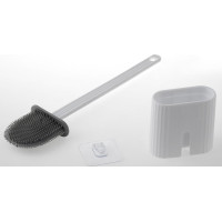 Aqualine WC silikonová štětka závěsná/na postavení, bílá TF010