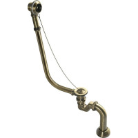 Polysan RETRO vanová souprava pro vnější instalaci, řetízek, včetně sifonu, bronz 71690