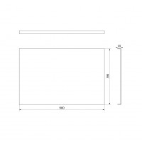 Polysan PLAIN panel boční 90x59cm 72714