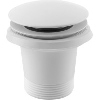 Polysan Vanová výpust 6/4", Click Clack, pro vany bez přepadu, bílá mat 71704W