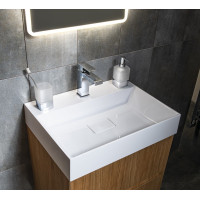 Gedy LOUNGE dávkovač mýdla na postavení, 280 ml, mléčné sklo, chrom 545513