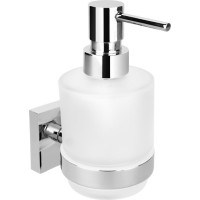 Sapho X-SQUARE dávkovač mýdla 200ml, mléčné sklo, chrom XQ101