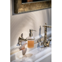 Sapho DIAMOND dávkovač mýdla, 200ml, mléčné sklo, bronz 1318-19