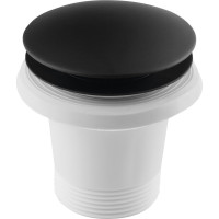 Polysan Vanová výpust 6/4", Click Clack, pro vany bez přepadu, černá mat 71704B