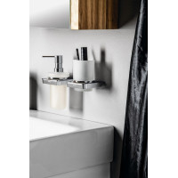 SONIA ZEN dávkovač mýdla 250ml, mléčné sklo, chrom 161010