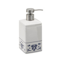 Gedy CIXI dávkovač mýdla na postavení, porcelán, bílá/modrá CX8189