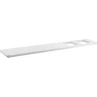 Sapho ABELINE police rockstone 600mm, 2x otvor, bílá mat AB602-0101