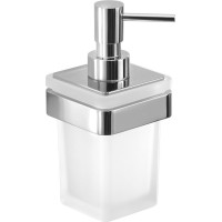 Gedy SAMOA dávkovač mýdla 170 ml, mléčné sklo, chrom A88113