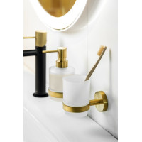 Sapho X-ROUND GOLD sklenka, mléčné sklo, zlato mat XR903GB