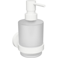 Sapho X-ROUND WHITE dávkovač mýdla 200ml, mléčné sklo, bílá mat XR103W