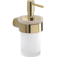 Gedy PIRENEI dávkovač mýdla, 110 ml, mléčné sklo, zlato PI8187