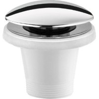 Polysan Vanová výpust 6/4", Click Clack, pro vany bez přepadu, chrom 71704